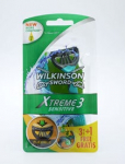 Vienkartiniai skustuvai Wilkinson Sword Xtreme 3 Sensitive vyrams 3+1 vnt