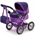 Vaiki&scaron;kas vežimėlis lėlei Bayer Trendy, violetinis