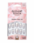 Dirbtiniai nagai Elegant Touch, Prancūzi&scaron;kas minikiūras, rožinis 103, M