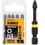 Sukimo antgalių rinkinys Dewalt Torsion Pz3 50mm DT7392T, 5 vnt.