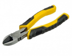 Replės Stanley STHT0-74455 180 mm įstrižainės pjovimo valdymo rankenėlės, geltonos