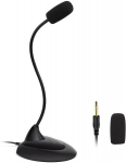 Stalinis mikrofonas kompiuteriui 3.5 mm, Plug & Play, 1 vnt.