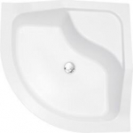 Brodzik Besco Oliver II p&oacute;łokrągły narożny 80 cm x 80 cm (BAO-80-II)