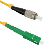 Qoltec &scaron;viesolaidinis jungiamasis kabelis FC/UPC &ndash; SC/APC | Vienmodis | 9/125 | G652D | Simplex | 15 m