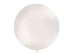 Didelis balionas 100 cm round Metallic pearl, baltas