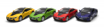Lietinis automobilio modelis Kinsmart BMW i8 12 cm su atgal traukimo mechanizmu