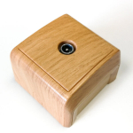 Rozetė TV lizdas Vera, medžio imitacija