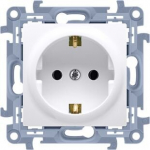 Simon 10 Vienvietis Schuko Lizdas su Įžeminimu Baltas Cgsz1.01/11