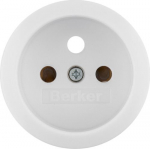 Berker 1930/glas baltas jungiklio dangtelis su įžeminimu