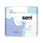 Sugeriantys paklotai Seni Soft Super Dry, 90x60 cm, 15 vnt.