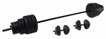 Svorių ir grifo rinkinys Tunturi Vinyl, 50 kg