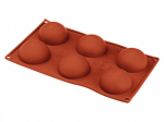 Elastotech silikoninė forma pussferėms D7 cm, 6 vnt