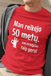 Vyri&scaron;ki mar&scaron;kinėliai &bdquo;Man reikėjo 50 metų&ldquo;, raudoni