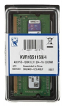 Operatyvioji atmintis (RAM) Kingston 4GB DDR3 1600MT/s Non-ECC Unbuffered SODIMM KVR16S11S8/4