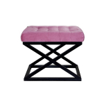 Pouffe Capraz - Black, Fuchsia