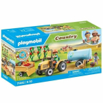 PLAYMOBIL 71442 Ūkininkas su traktoriu ir cisterna, Kaimo gyvenimas ūkyje, 117 dalių, Nuo 4 metų