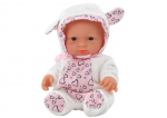 Lėlė kūdikis Lean Toys, rožinė/balta