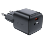 Kompakti&scaron;kas USB-C GaN įkroviklis, juodas