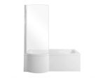 Vonia Besco Inspiro su stiklo sienele ir apdaila, 150x70 cm, kairinė