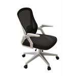 Biuro kėdė StandHeiz, 50x51x109 cm, juoda/balta