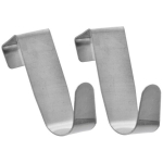 Kabliukai, 2 vnt., Durų pakaba plienas 2 vnt.