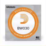 Styga akustinei gitarai D'Addario Single 80/20 Bronze 0.030 BW030
