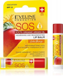 Lūpų balzamas Eveline Cosmetics SOS 100% Organic Argan Oil Exotic Mango, 4,5 ml