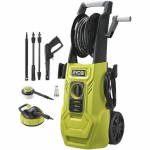 High pressure cleaner 2000 W 150 bars 450 l - Flexible 8m, reel, 0.9 l tank, lances (vario -turbo), rotary brush