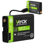 3,7 V 1200 mAh akumuliatorius, skirtas priekiniams žibintuvėliams VA0255 Vayox