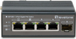 LevelOne IGP-0501 Gigabit Ethernet jungiklis, 4 prievadai, PoE palaikymas, juodas
