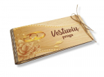 Pinigų vokelis Vestuvių proga, medinis