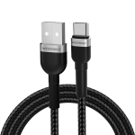USB C 2.4A kabelis 2 m &ndash; juodas