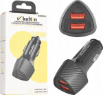 Automobilinis įkroviklis Quick Charge 3.0, 2x Usb, 7.2a