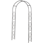 Sodo arka vijokliniams augalams 114x30x230 cm, juoda