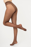 Pėdkelnės su dekoratyvine siūle CHIC BIKINI 20 den Giulia, spalva cappuccino