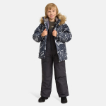 Huppa Berniukų žieminis komplektas WINTER, dark gray pattern/ dark gray