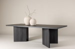 Valgomojo stalas Bassholmen, 240 x 100 x 75 cm, juodas