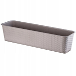 Balkono vazono dėžutė 60cm rotango