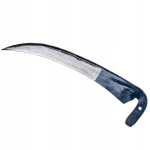 Kaltas, pagaląstas, rankinis metalinis dalgis žolei, 50 cm