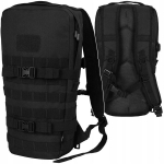 MFH Turistinė kuprinė DayPack, 15L, su lipdukais ir MOLLE/PALS sistema, juoda