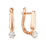 Auksiniai auskarai moterims su cirkoniais Brasco 36522