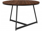 Valgomojo stalas Notio Living, 120x120 cm, rudas