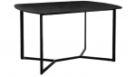 Valgomojo stalas Notio Living, 140x90 cm, juodas