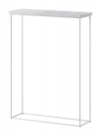 Stalas-konsolė ADRK Furniture Sili, baltas/pilkas