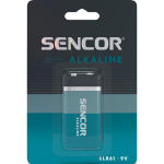 Alkalinės baterijos Sencor 9V 6LR61, 1 vnt.