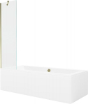 Vonia Mexen Cube su apdaila ir stiklo sienele, 170x80 cm + 50 cm