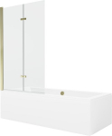 Vonia Mexen Cube su apdaila ir stiklo sienele, 170x80 cm + 100 cm (II)