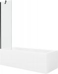 Vonia Mexen Cubik su apdaila ir stiklo sienele, 170x70 cm + 50 cm