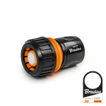 Greita jungtis 3/4" Bradas BLACK LINE  su STOP funkcija