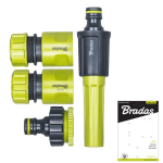 Laistymo žarnų jungčių rinkinys Bradas LIME LINE 4 dalių, 1/2"